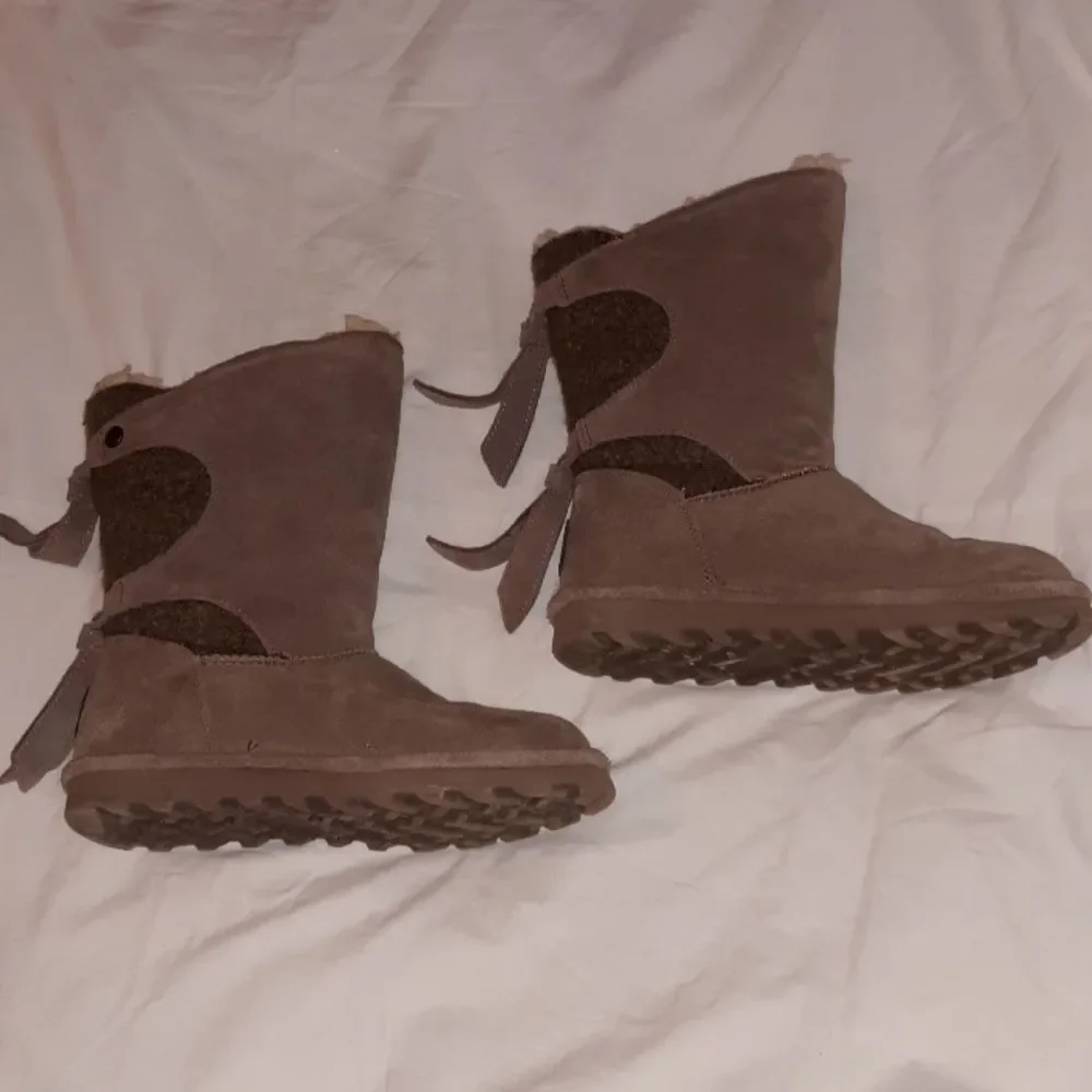 BEARPAW Willow Suede Tie‎ Detail Boot w/NeverWet 5